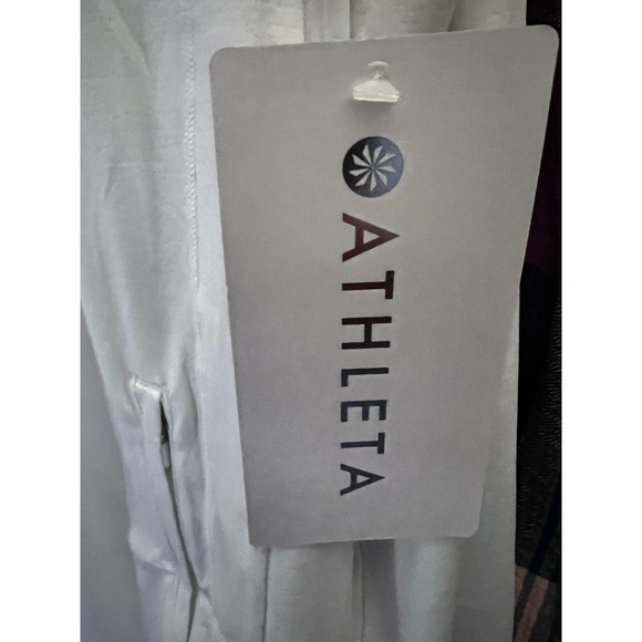 Athleta Pacifica Illume UPF White Athletic Zip Jacket S/P 4-6 Power of She New - Picture 10 of 11